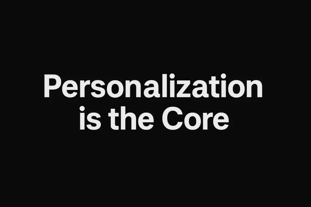 personalization is the core by the thoshitha KR best digital marketing strategist in Palakkad